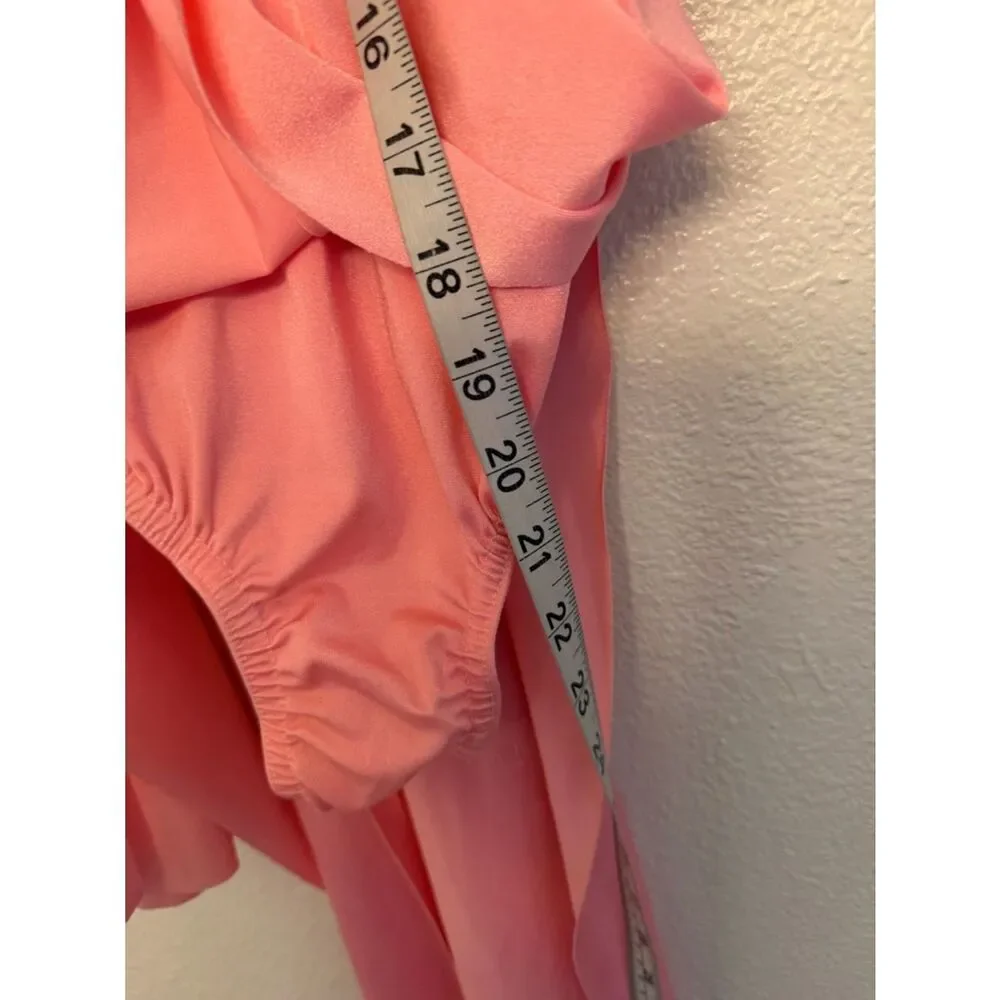 Kelle solo dance costume pink custom maxi slip dress leotard IN MY MIND 8428 LC